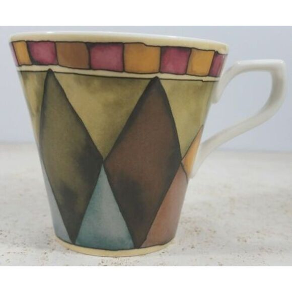 Palazzo Designed By Paula Zangero Sasaki Tea Cup Coffee Mug - EUC Excellent Used - Picture 1 of 9